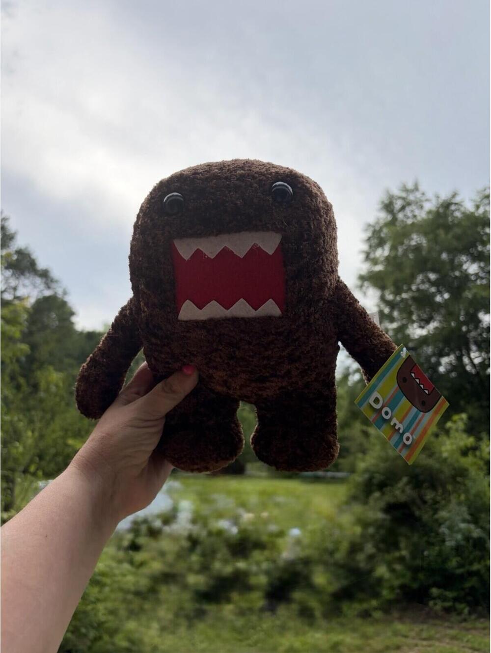 Namco Domo Brown Plush Stuffed Animal Animation Character Collectible Toy